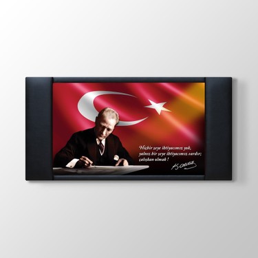 ATATÜRK RESİMLİ MAKAM ARKALIK